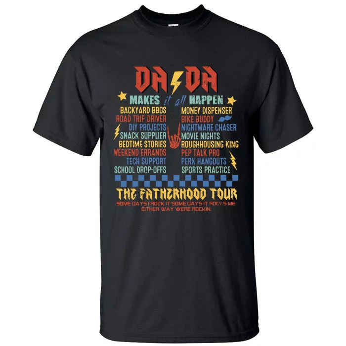 Dada Funny Dad Daddy FatherS Day Tall T-Shirt