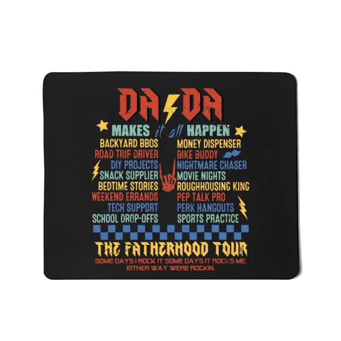 Dada Funny Dad Daddy FatherS Day Mousepad