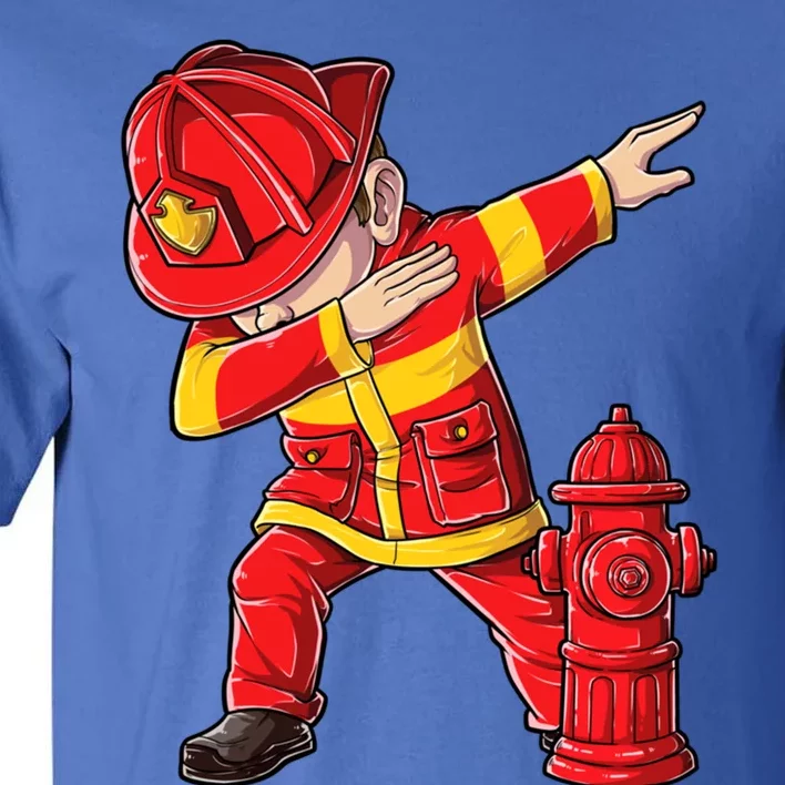 Dabbing Firefighter Dab Dance Funny Firefighting Gift Tall T-Shirt