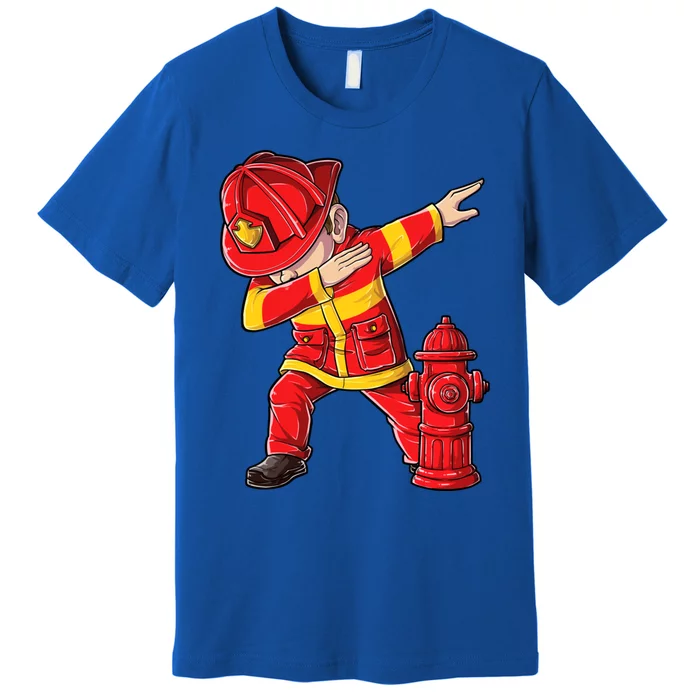 Dabbing Firefighter Dab Dance Funny Firefighting Gift Premium T-Shirt