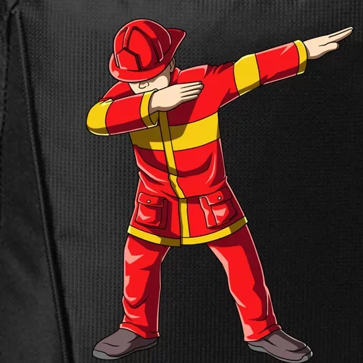 Dabbing Firefighter Dab Junior Firefighters Funny Fire Gift City Backpack