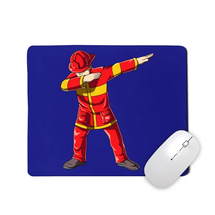 Dabbing Firefighter Dab Junior Firefighters Funny Fire Gift Mousepad