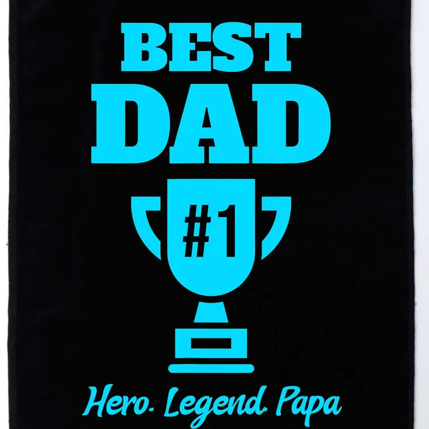 Dad Fathers Day 1 Dad 1 Dad Platinum Collection Golf Towel