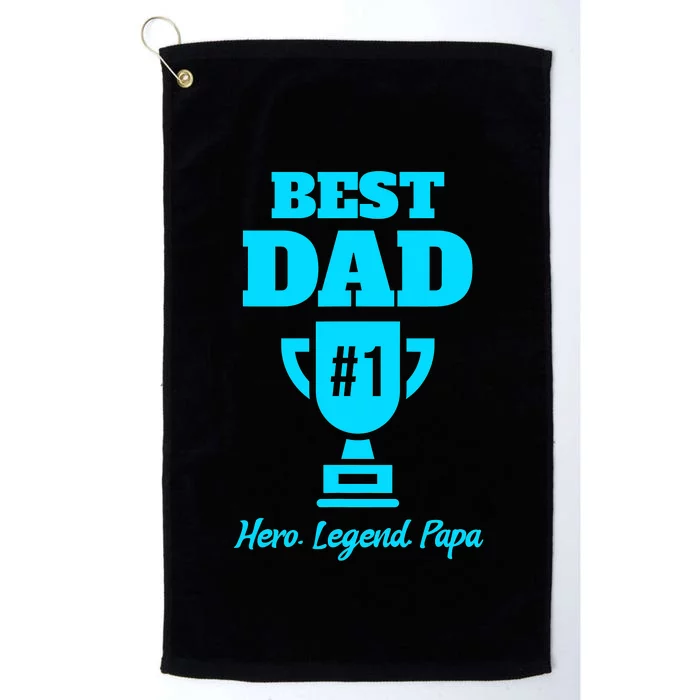 Dad Fathers Day 1 Dad 1 Dad Platinum Collection Golf Towel