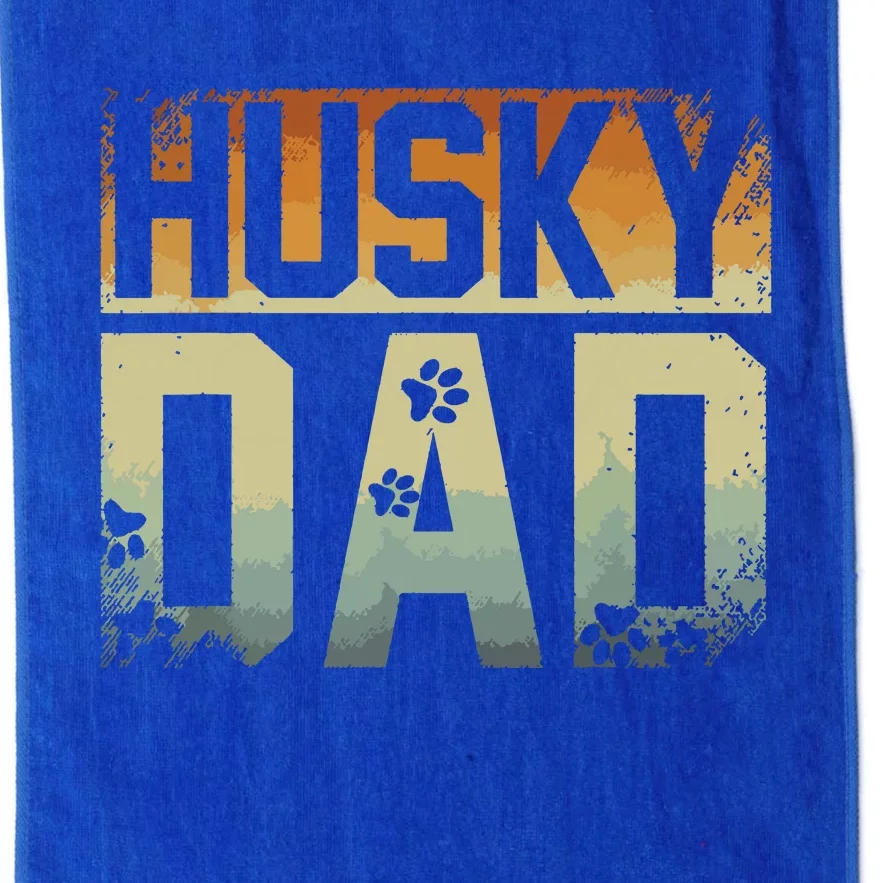 Daddy Fathers Day Pet Husky Dad Dog Lover Siberian Husky Platinum Collection Golf Towel