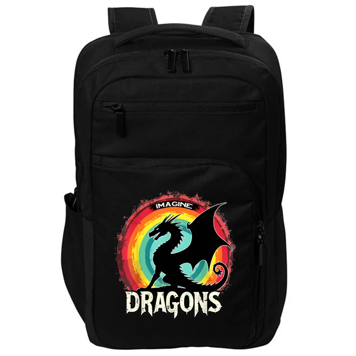 Dragons Fantasy Dragon Magical And Funny Dragon Lover Gifts Impact Tech Backpack