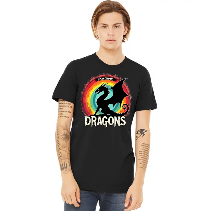 Dragons Fantasy Dragon Magical And Funny Dragon Lover Gifts Premium T-Shirt