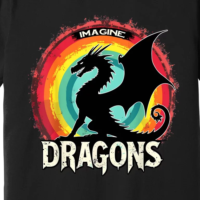 Dragons Fantasy Dragon Magical And Funny Dragon Lover Gifts Premium T-Shirt