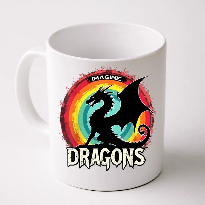 Dragons Fantasy Dragon Magical And Funny Dragon Lover Gifts Front & Back Coffee Mug