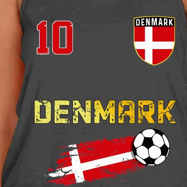 Denmark Flag Danish Pride Lovers Women's Knotted Racerback Tank