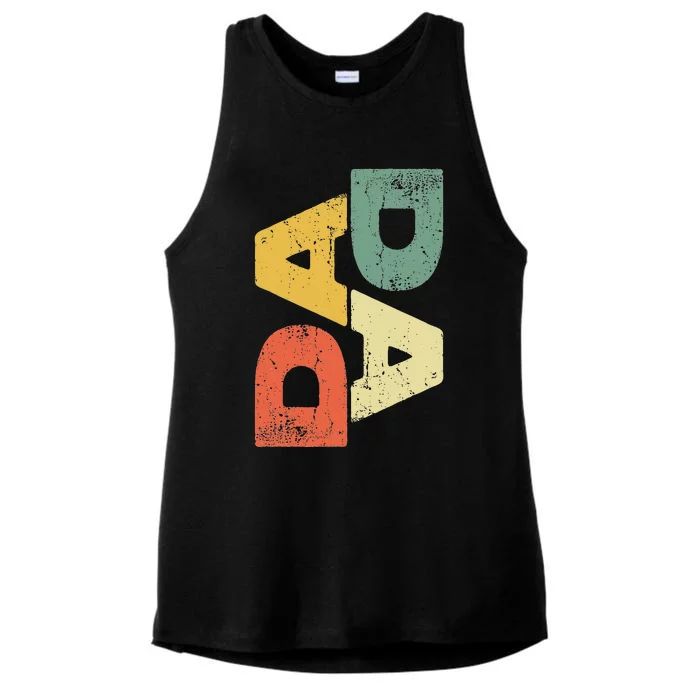 DADA Fathers Day Ladies Tri-Blend Wicking Tank