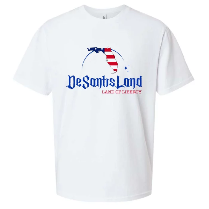 DeSantisLand Florida DeSantis Land Of Liberty DeSantisLand Sueded Cloud Jersey T-Shirt