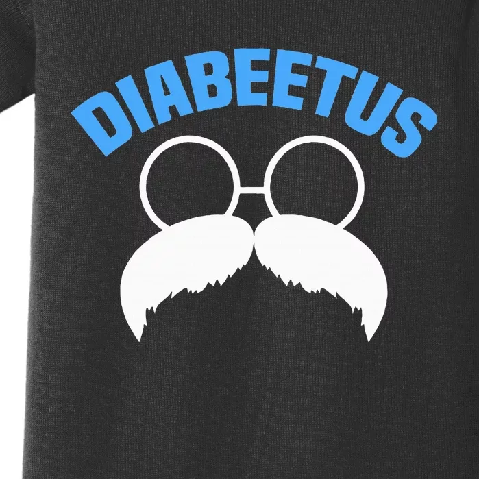 Diabeetus Funny Diabetes Awareness Diabetic Beard Baby Bodysuit