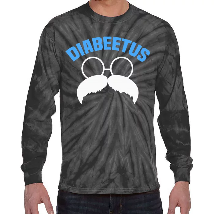 Diabeetus Funny Diabetes Awareness Diabetic Beard Tie-Dye Long Sleeve Shirt