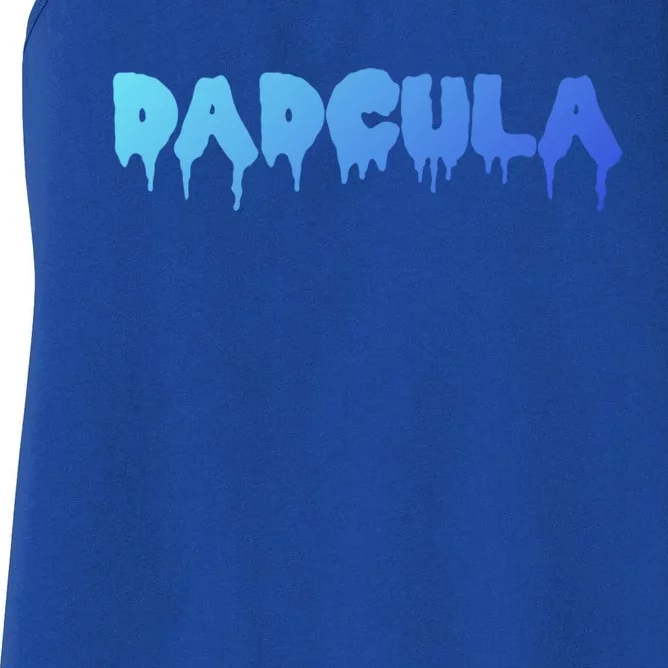 Dadcula Funny Dad Halloween Parent Couple Partner Matching Gift Women's Racerback Tank