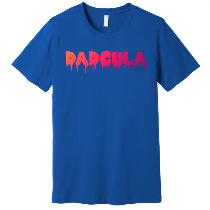 Dadcula Funny Dad Halloween Parent Couple Partner Matching Gift Premium T-Shirt