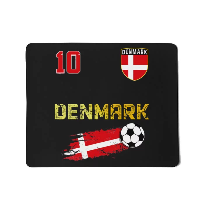 Denmark Flag Danish Pride Lovers Mousepad