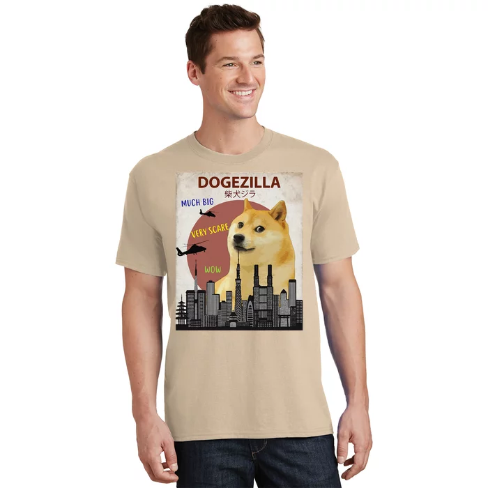 Dogezilla Funny DOGE MEME Shiba Inu Dog T-Shirt