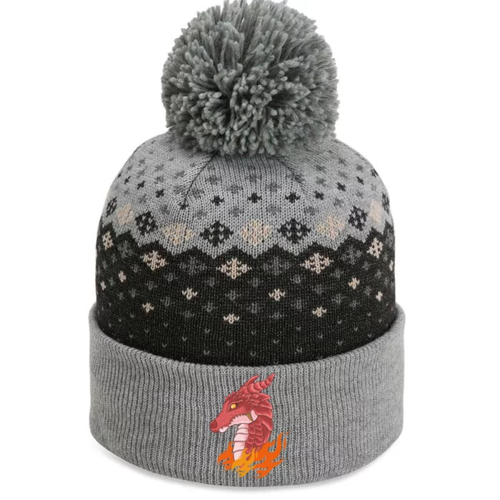 Dragon Fire The Baniff Cuffed Pom Beanie