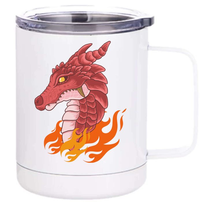 Dragon Fire Front & Back 12oz Stainless Steel Tumbler Cup