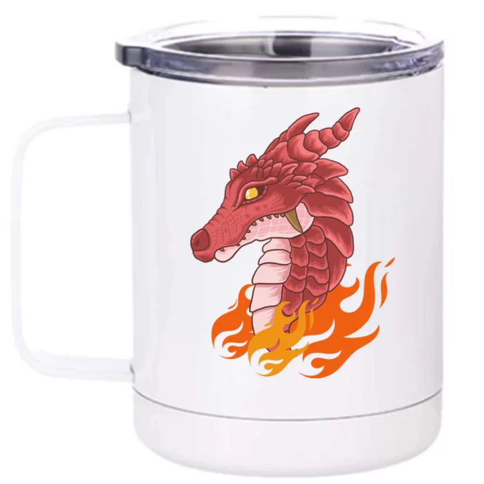 Dragon Fire Front & Back 12oz Stainless Steel Tumbler Cup