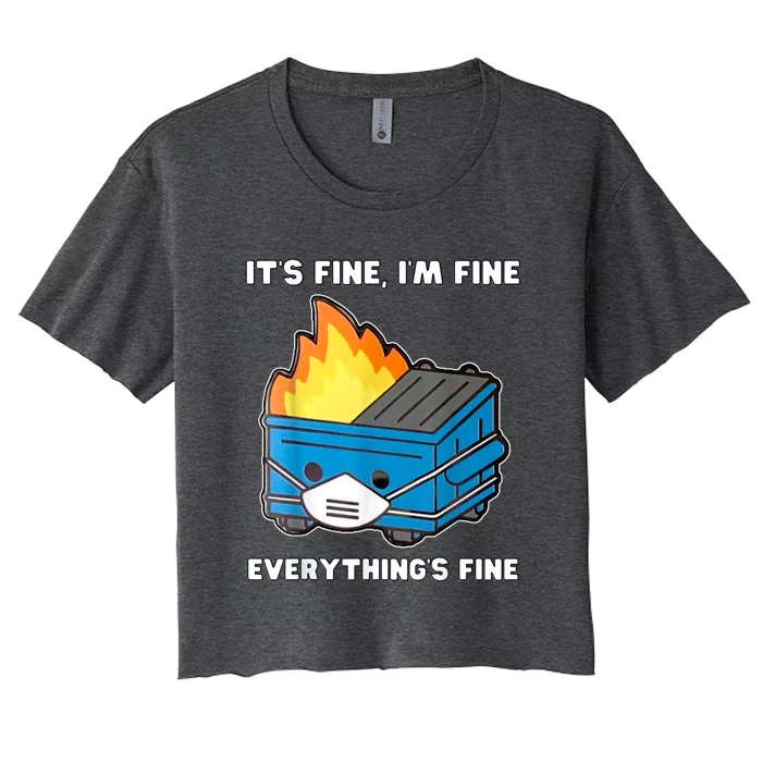 Dumpster Fire Women's Crop Top Tee