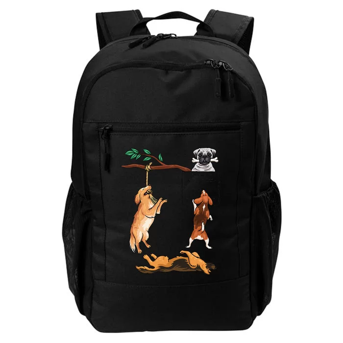 Dog Funny Dog Tee Dogs In Pocke Dog Lover Daily Commute Backpack