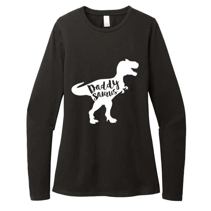 Daddysaurus = Funny Dinosaur Dad Gift T Rex Dark Cool Gift Womens CVC Long Sleeve Shirt