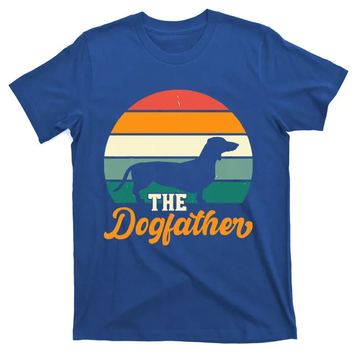 Dogfather Funny Dachshund Vintage T-Shirt