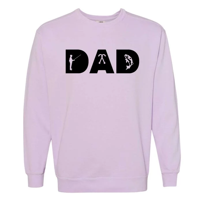 Dad Fishing Garment-Dyed Sweatshirt