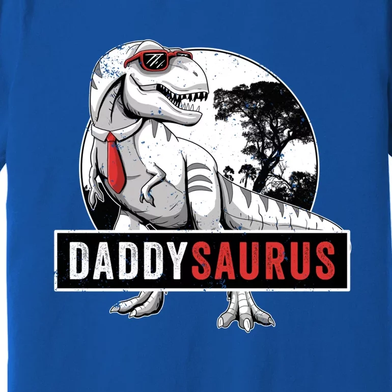 Daddysaurus Funny Daddy Dinosaur Fathers Day Surprise Meaningful Gift Premium T-Shirt