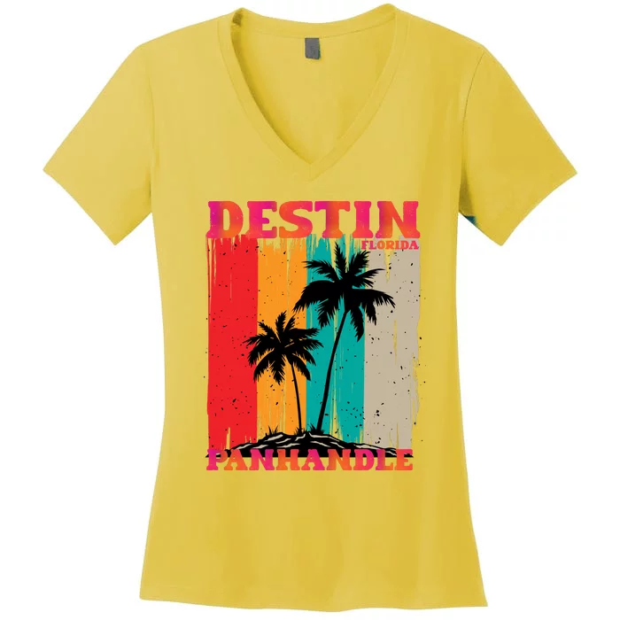 Destin Florida Women's V-Neck T-Shirt