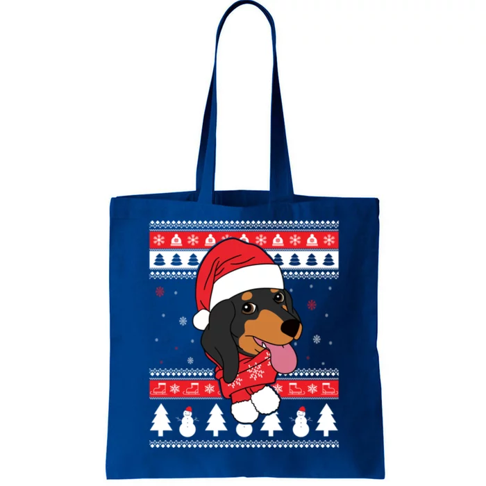 Dachshund Funny Dog Ugly Christmas Gift Tote Bag