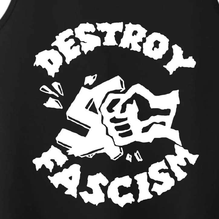 Destroy Fascism Performance Tank