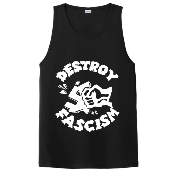 Destroy Fascism Performance Tank