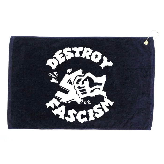 Destroy Fascism Grommeted Golf Towel