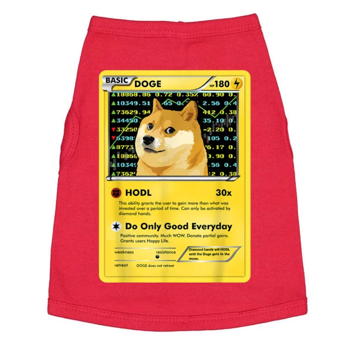 Dogecoin Funny Doge HODL Card Crypto Meme Dog Doggie Tank