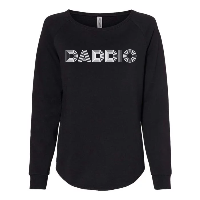 Daddio FatherS Day Fun In Retro Style Meaningful Gift Womens California Wash Sweatshirt