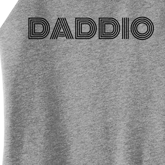 Daddio FatherS Day Fun In Retro Style Meaningful Gift Women’s Perfect Tri Rocker Tank