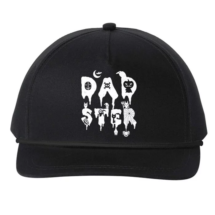 Dadster Funny Dad Monster Halloween Father Daddy Costume Gift Snapback Five-Panel Rope Hat