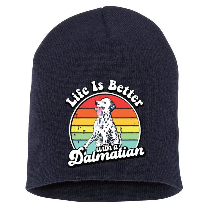 Dalmatian Funny Short Acrylic Beanie