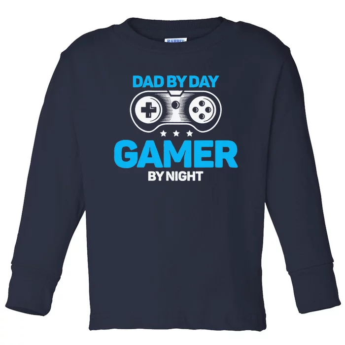 Dad Father Dad By Day Night Toddler Long Sleeve Shirt