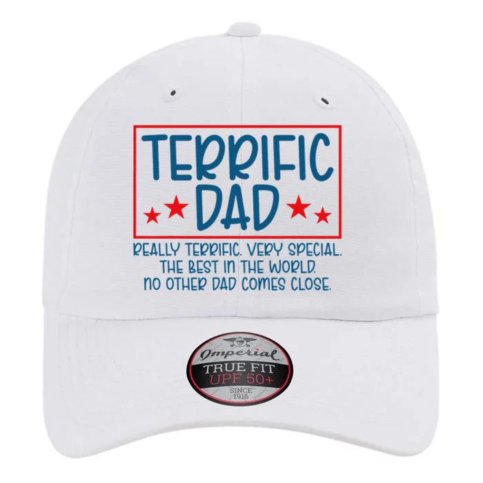 Dad Fathers Day Funny Donald Trump Terrific Dad The Original Performance Cap