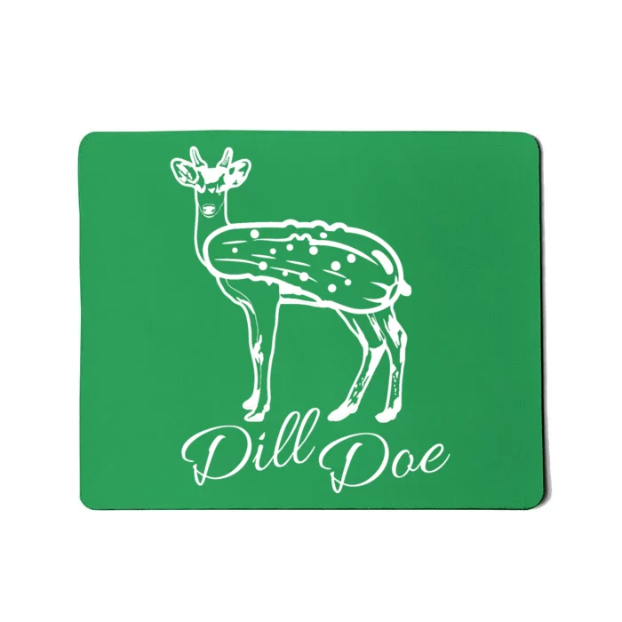 DillDoe Funny Deer Dill Doe Pickle Meme Mashup Mousepad