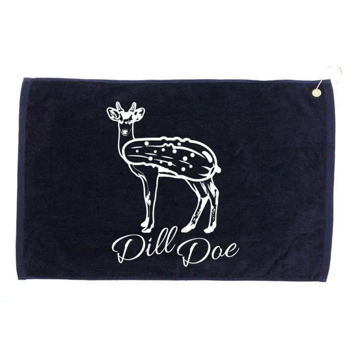 DillDoe Funny Deer Dill Doe Pickle Meme Mashup Grommeted Golf Towel