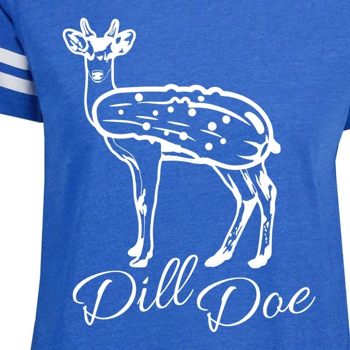 DillDoe Funny Deer Dill Doe Pickle Meme Mashup Enza Ladies Jersey Football T-Shirt