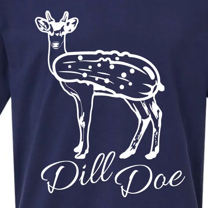 DillDoe Funny Deer Dill Doe Pickle Meme Mashup Sueded Cloud Jersey T-Shirt