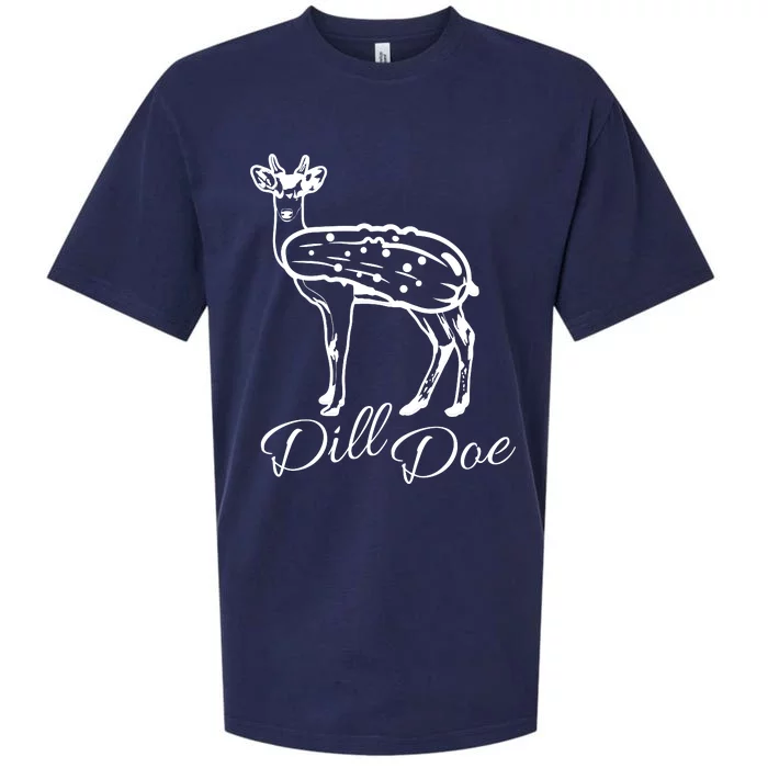 DillDoe Funny Deer Dill Doe Pickle Meme Mashup Sueded Cloud Jersey T-Shirt