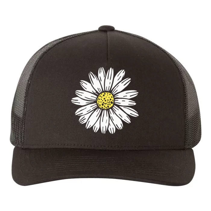 Daisy Flower Design Yupoong Adult 5-Panel Trucker Hat