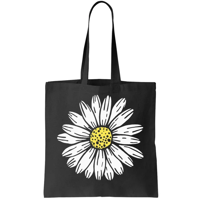 Daisy Flower Design Tote Bag